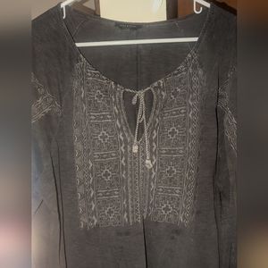 LUCKY BRAND EMBROIDERY TOP